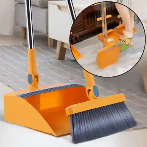 Broom, novatoriškas šluotos ir semtuvėlio rinkinys