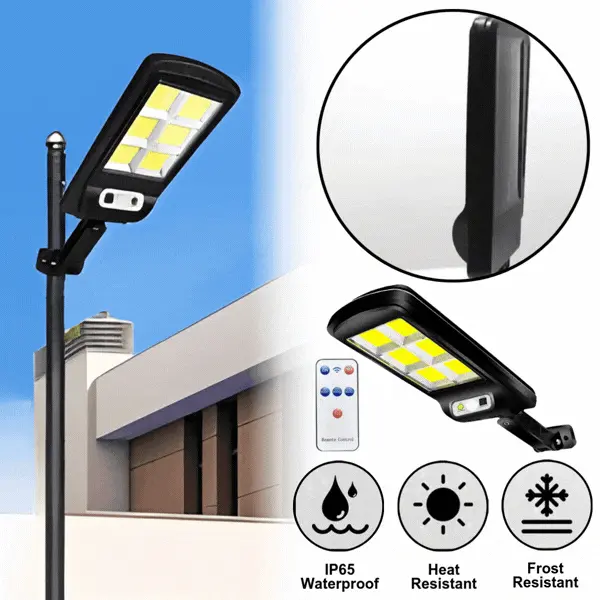 LedSens, saulės sieninis šviestuvas su judesio jutikliu