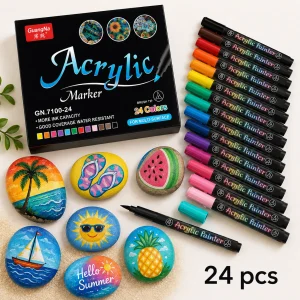 AcrylicMarkers, akriliniai žymekliai (24 vnt.)