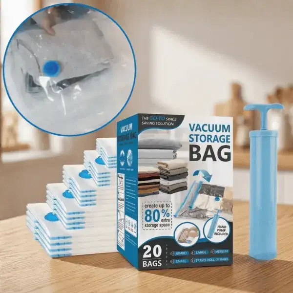 Vakuuminiai drabužių laikymo maišai, SpaceBags