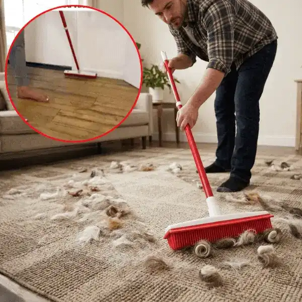 Guminis šepetys plaukų šalinimui, PetBroom